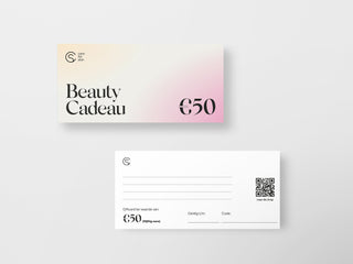 Care for Skin Gift Card 50 euro voor en achterkant