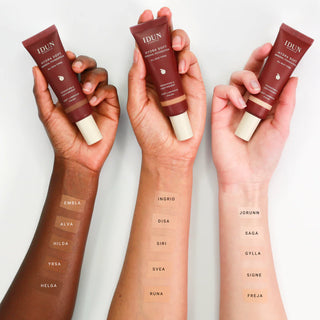 IDUN Minerals Hydrasoft Mineral Foundation kleuren
