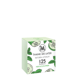 Thank Me Later Lipbalm SPF 25 - Cucumber & Mint doosje
