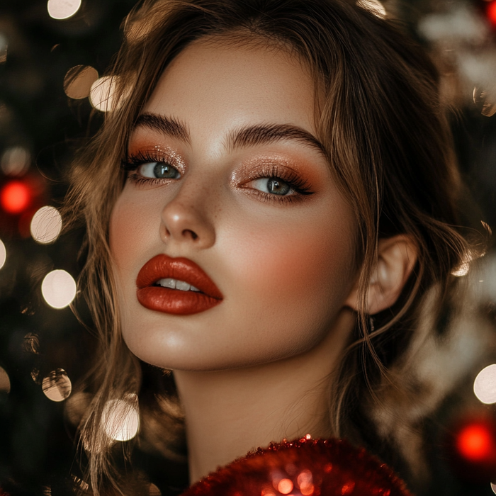 Kerst make-up look