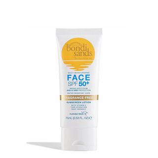 Bondi Sands Sunscreen Lotion SPF 50+ Face Fragrance Free 75ml