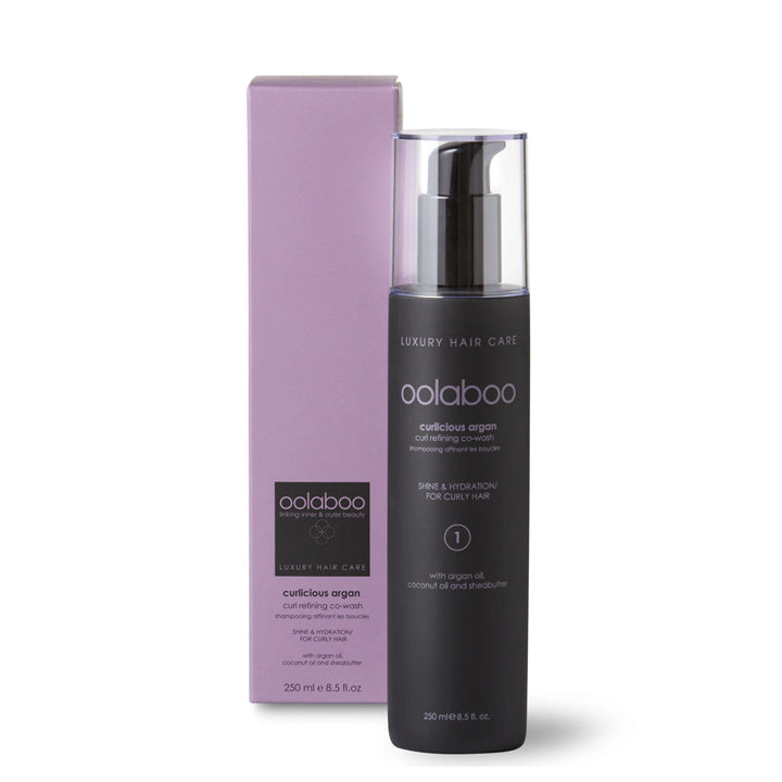 Oolaboo Curlicious Argan Curl Refining Co-Wash 250ml flacon met doosje