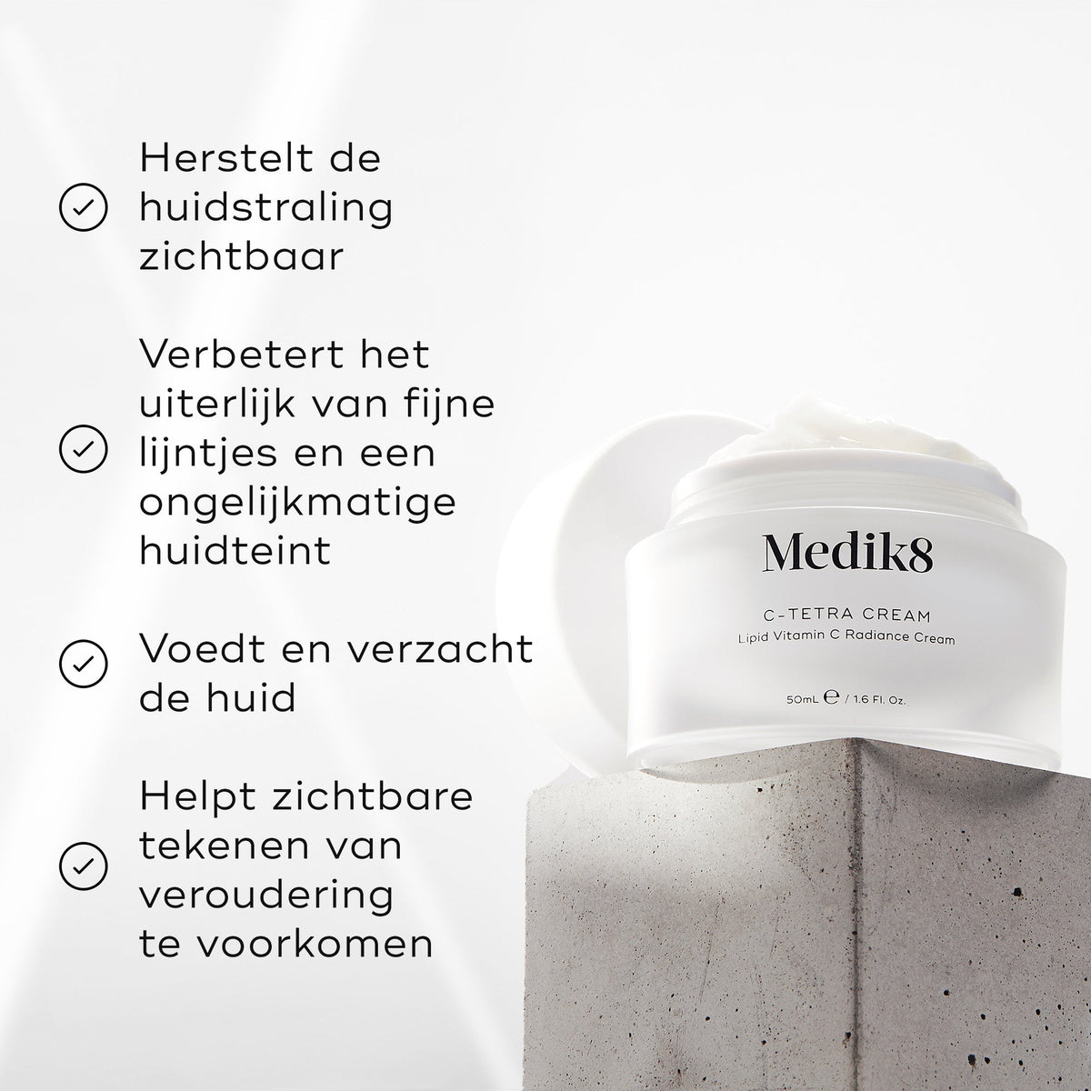 Medik8 C-Tetra Cream 50ml voordelen