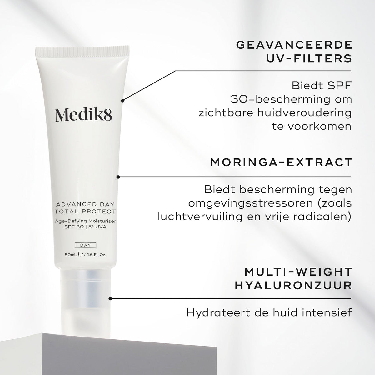 Medik8 Advanced Day Total Protect - SPF 30 50ml belangrijkste ingrediënten