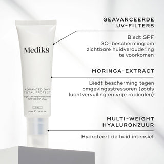 Medik8 Advanced Day Total Protect - SPF 30 50ml belangrijkste ingrediënten