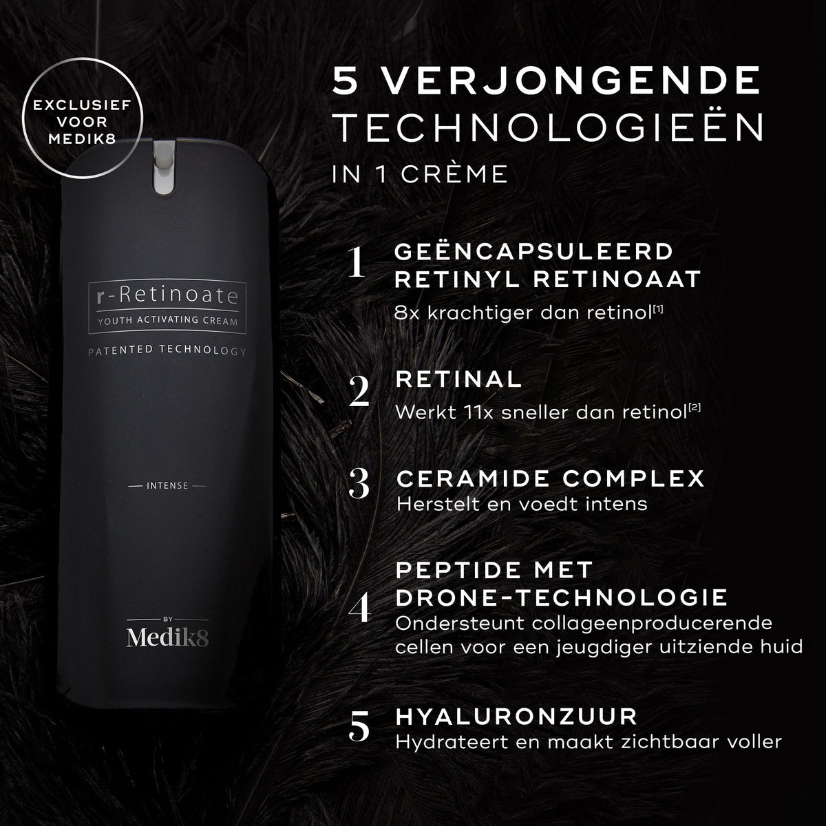 Medik8 r-Retinoate Intense - Night cream 50ml belangrijkste ingrediënten