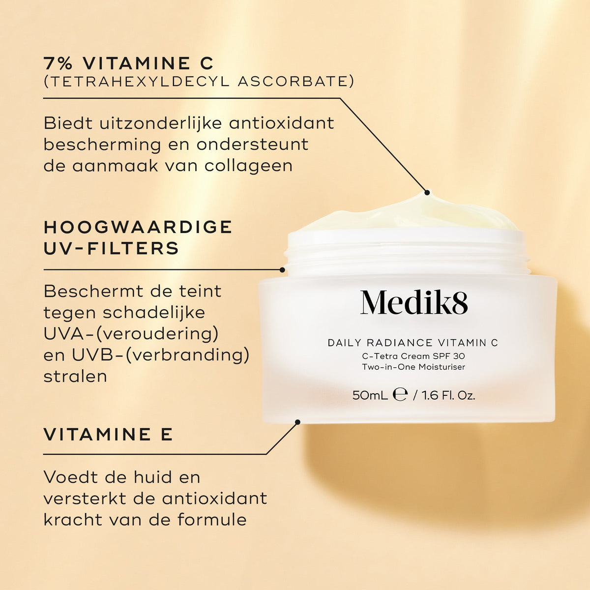 Medik8 Daily Radiance Vitamin C 50ml belangrijkste ingrediënten