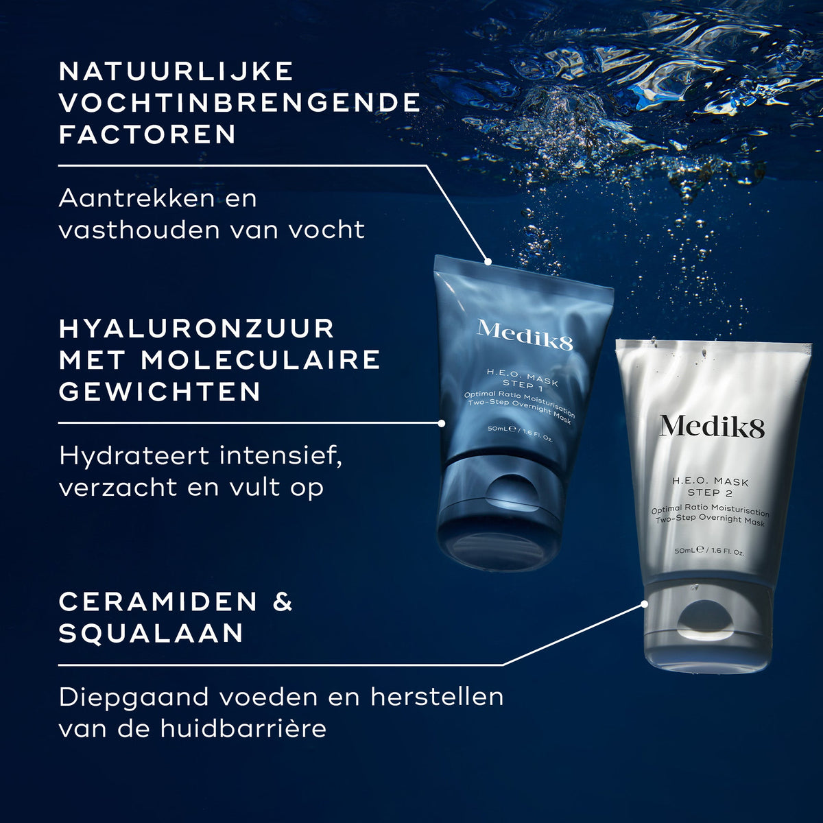 Medik8 H.E.O. Mask 2x 50ml belangrijkste ingrediënten