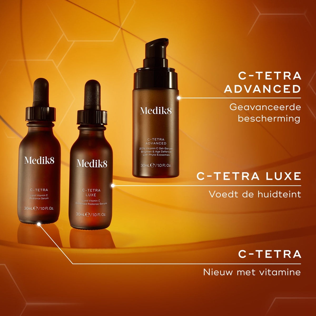 Medik8 C-Tetra Advanced 30ml vitamine C productlijn