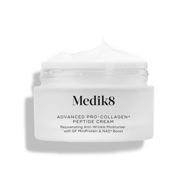Medik8 Advanced Pro Collagen+ Peptide Cream 50ml pot met textuur