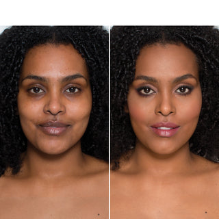 Delilah Alibi Foundation Umber before and after
