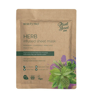 BeautyPro Herb - Infused Sheet Mask - 6 stuks | BeautyPro