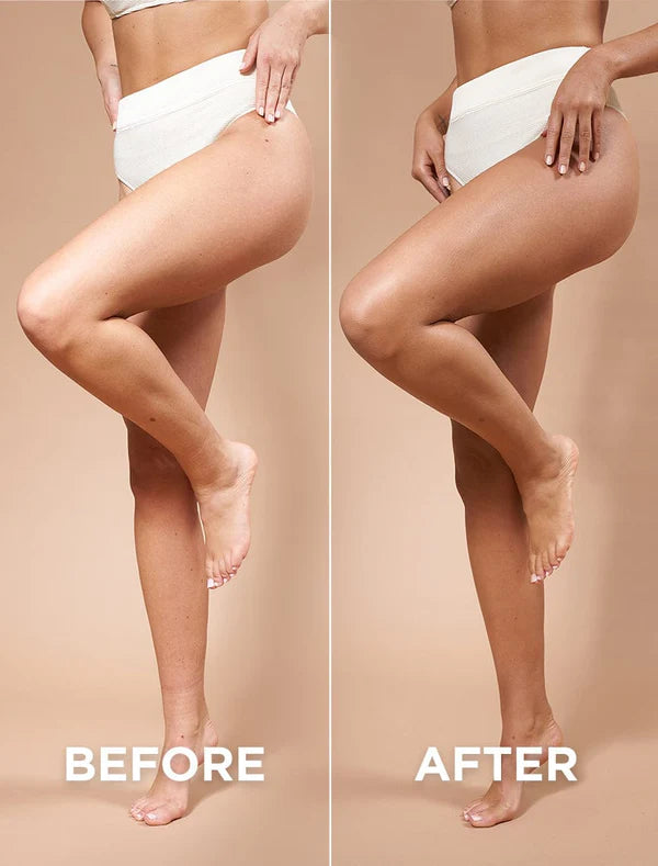 Bondi Sands Skin Illuminator Gradual Tanning Lotion voor en na