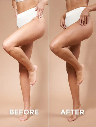 Bondi Sands Skin Illuminator Gradual Tanning Lotion voor en na