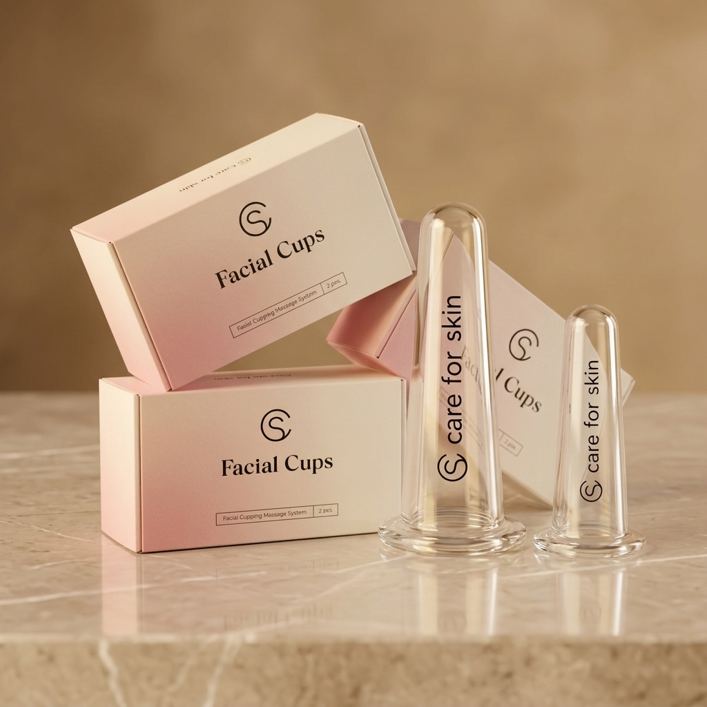 Care for Skin Facial Cups cupping set met verpakkingen