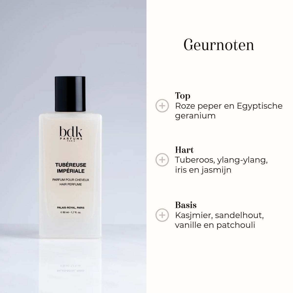 Hair Perfume - Tubereuse Imperiale geurnoten
