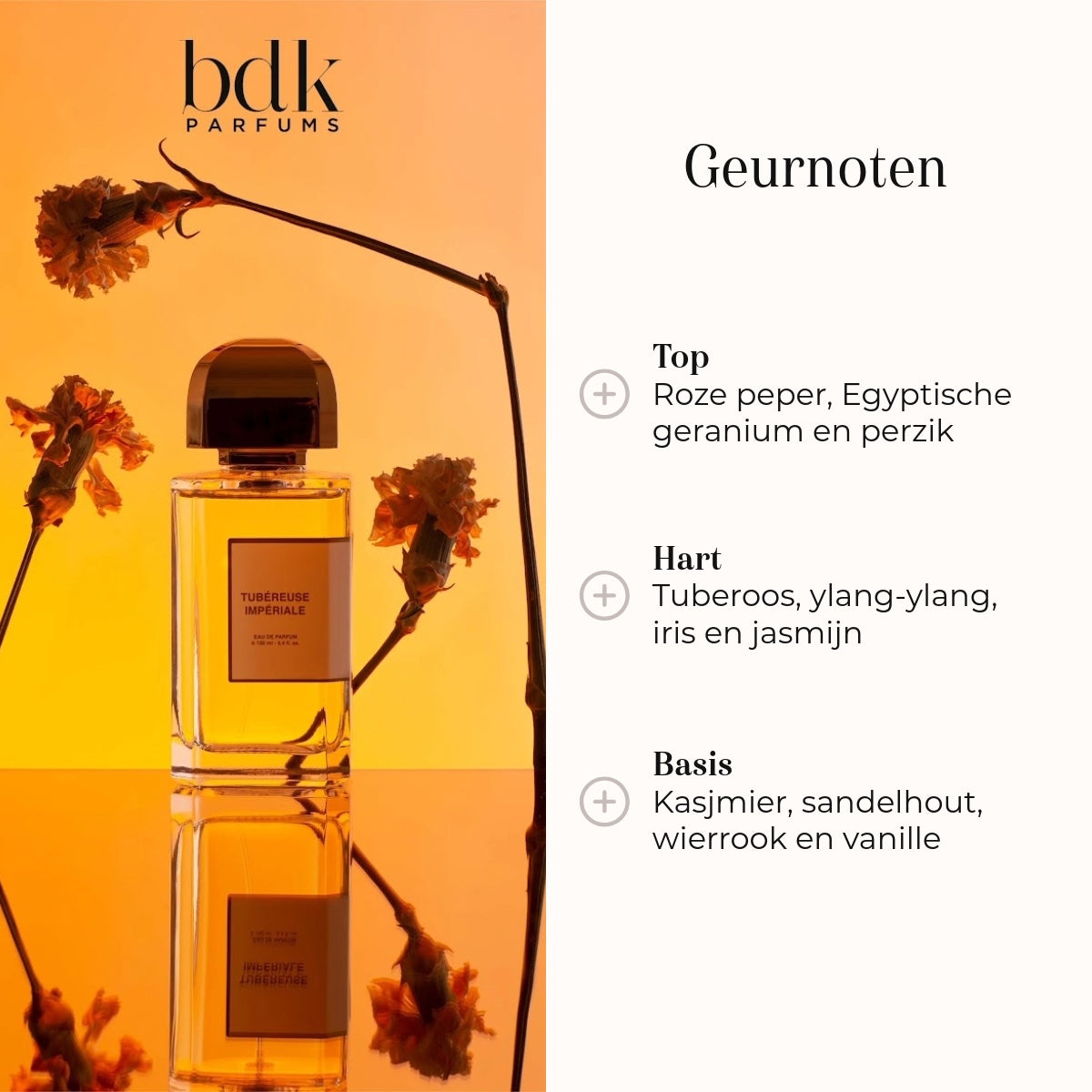 Eau de Parfum - Tubereuse Imperiale geurnoten