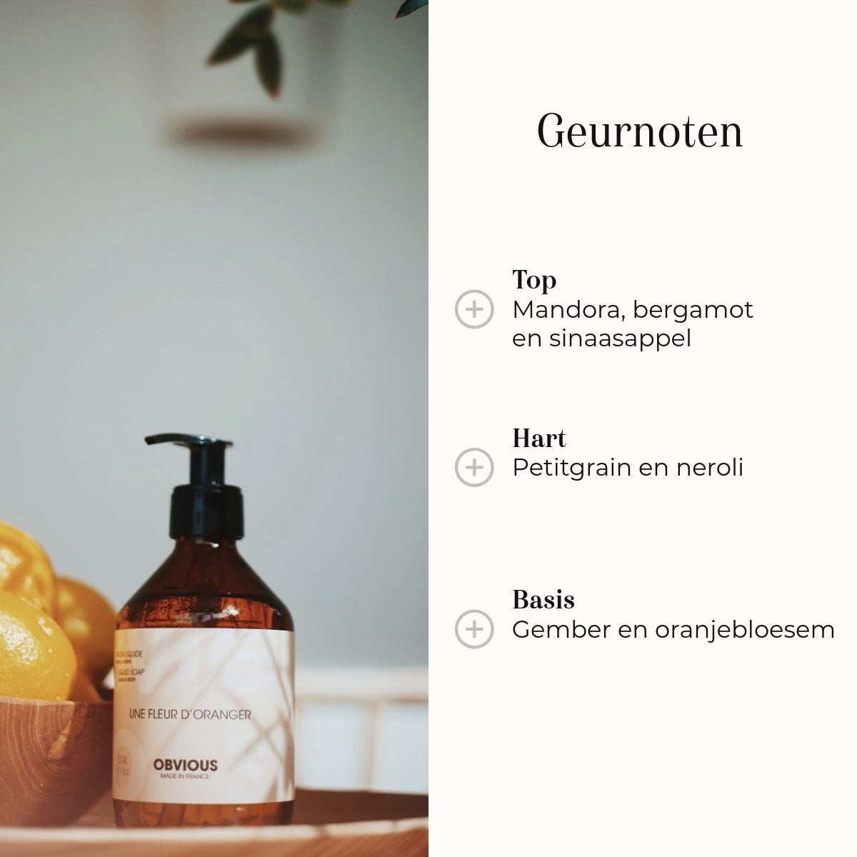Liquid Soap - Une Fleur d'Oranger 300ml geurnoten