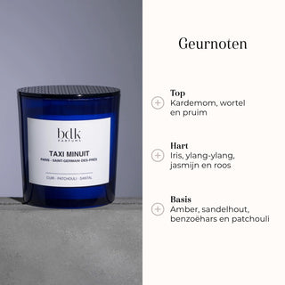 Geurkaars - Taxi Minuit 250gr geurnoten
