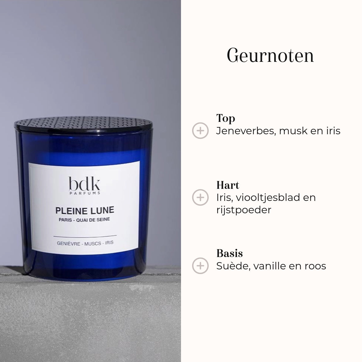 Geurkaars - Pleine Lune 250gr geurnoten 