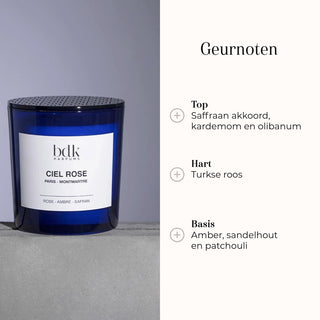 Geurkaars - Ciel Rose 250gr geurnoten