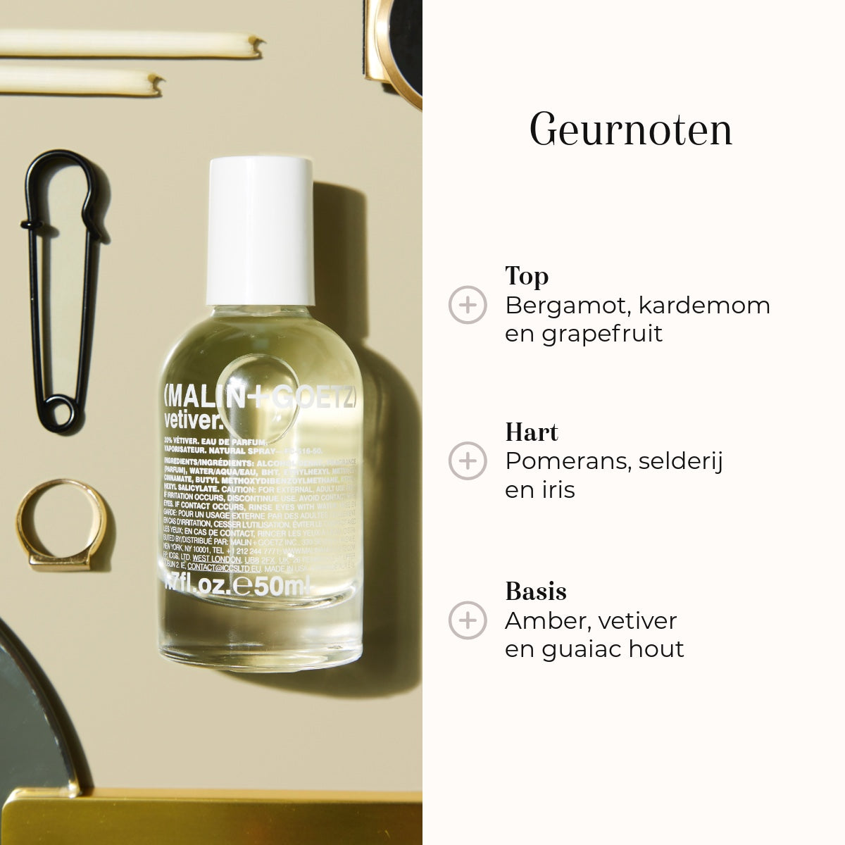 Eau de Parfum - Vetiver geurnoten