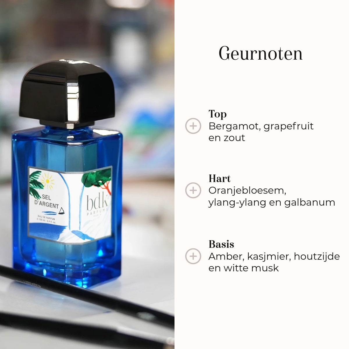 Eau de Parfum - Sel d, Argent geurnoten