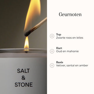 Geurkaars - Black Rose & Oud 240 gr geurnoten