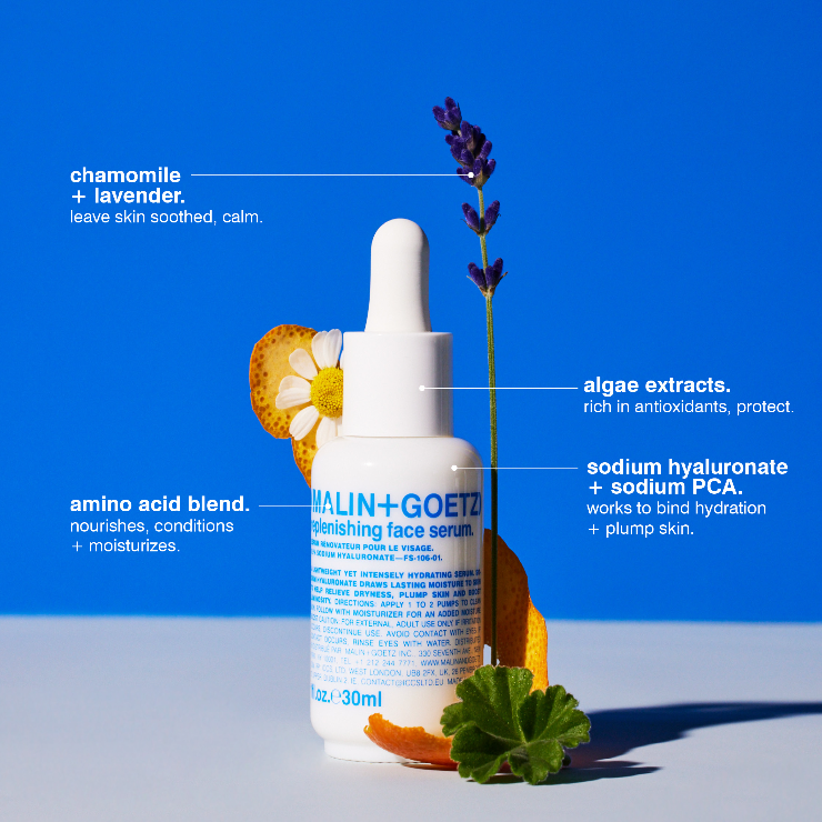 Malin+Goetz Replenishing Face Serum ingredienten