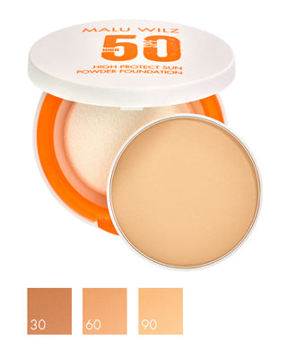 Malu Wilz Sun Powder Foundation SPF50 Nr 30, 60 en 90