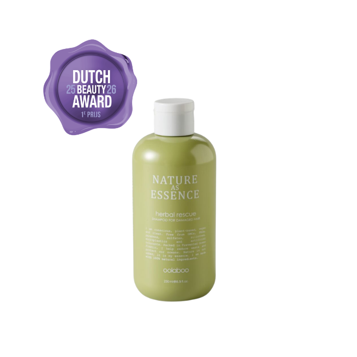 Oolaboo Nature As Essence Herbal Rescue Shampoo met Dutch Beauty Award 2025