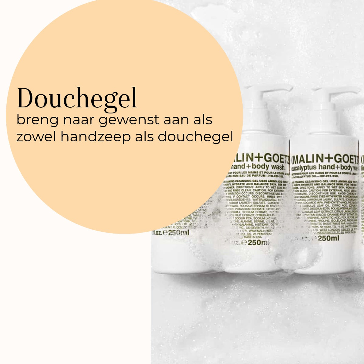 Eucalyptus Hand + Body Wash gebruik