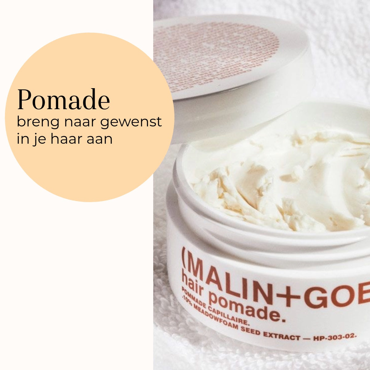 Hair Pomade 57gr gebruik