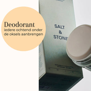 Natural Deodorant - Bergamot & Hinoki Extra Strength gebruik