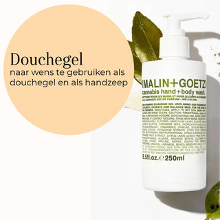 Cannabis Hand+Body Wash gebruik