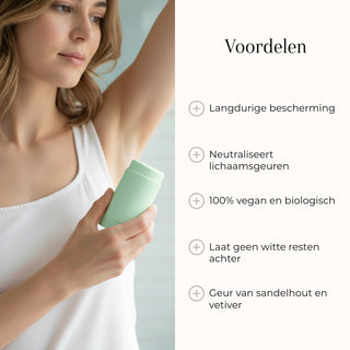 Natural Deodorant - Santal & Vetiver 75gr voordelen