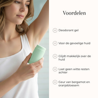 Natural Deodorant Gel - Bergamot & Hinoki Sensitive 75gr voordelen