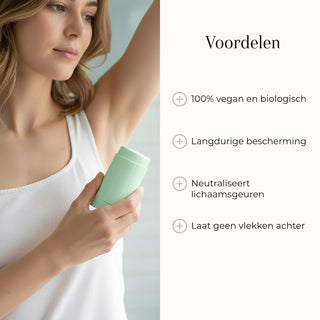 Natural Deodorant Saffron & Cedar 75gr voordelen