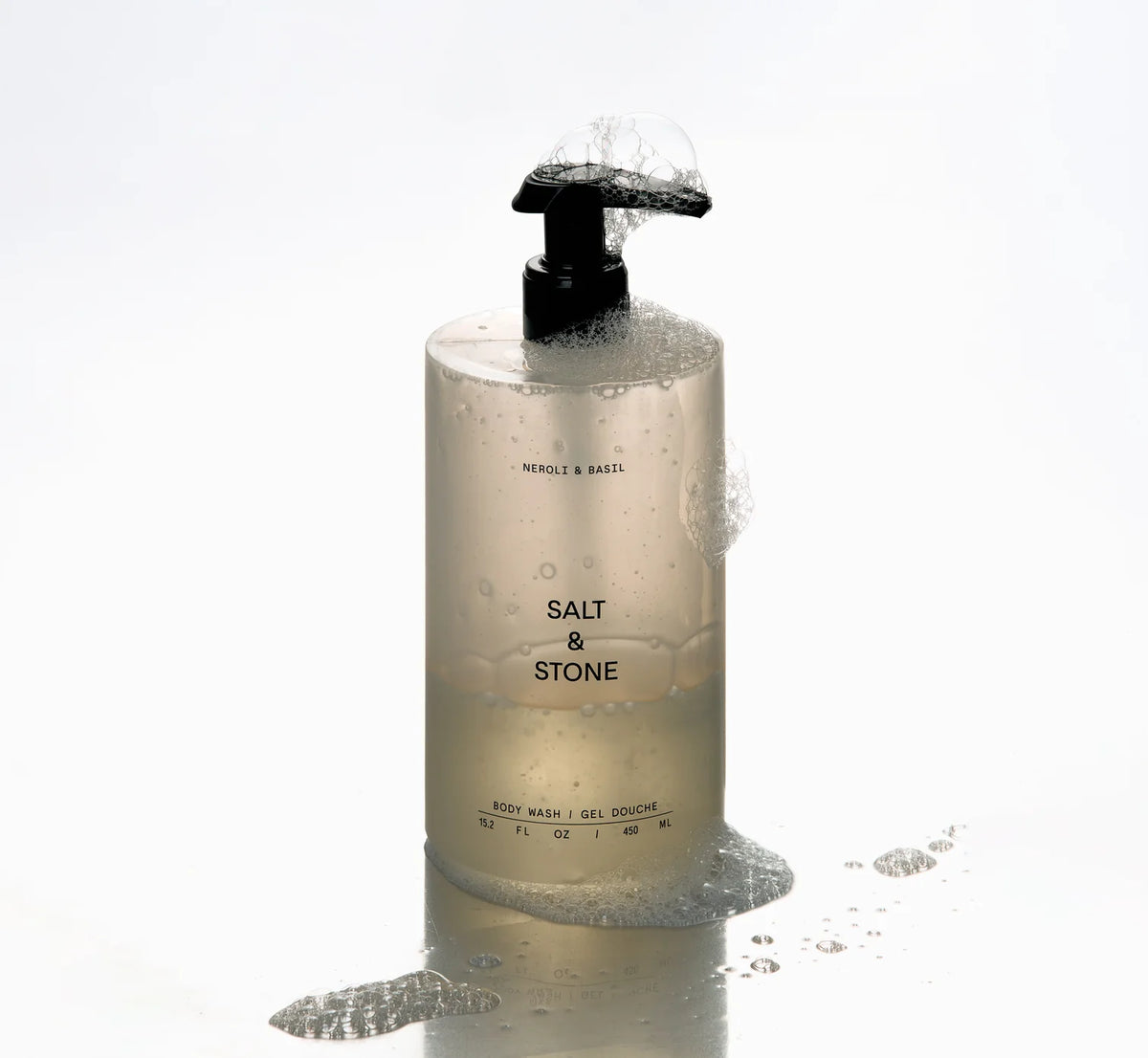Salt & Stone Body Wash Neroli & Basil sfeer
