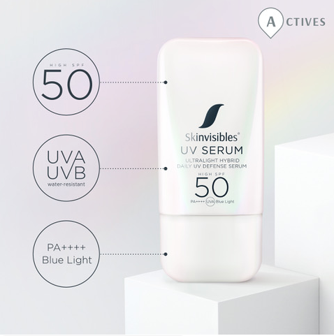 Skinvisibles UV Serum SPF50 35gr tube met PA++++ en blue light bescherming