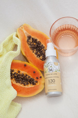 Thank Me Later Natural Mineral Sunscreen SPF30 - Pear & Green Tea sfeer 1