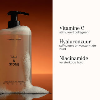 Body Wash Saffron & Cedar 450ml ingredienten 