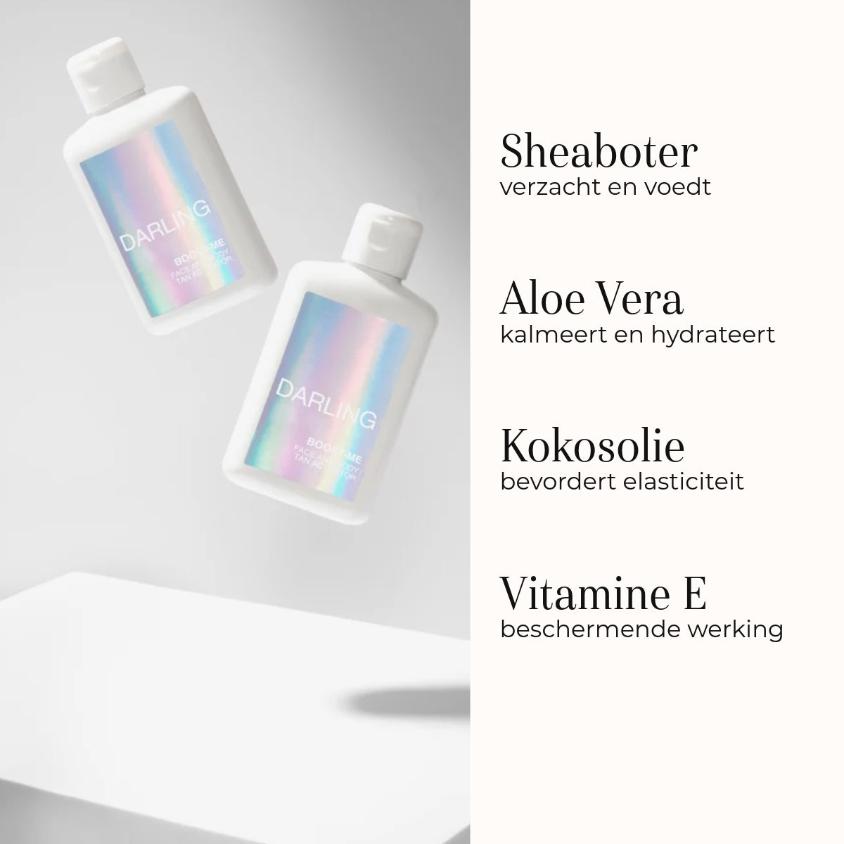 Boost-Me Tan Activator 150ml ingredienten 