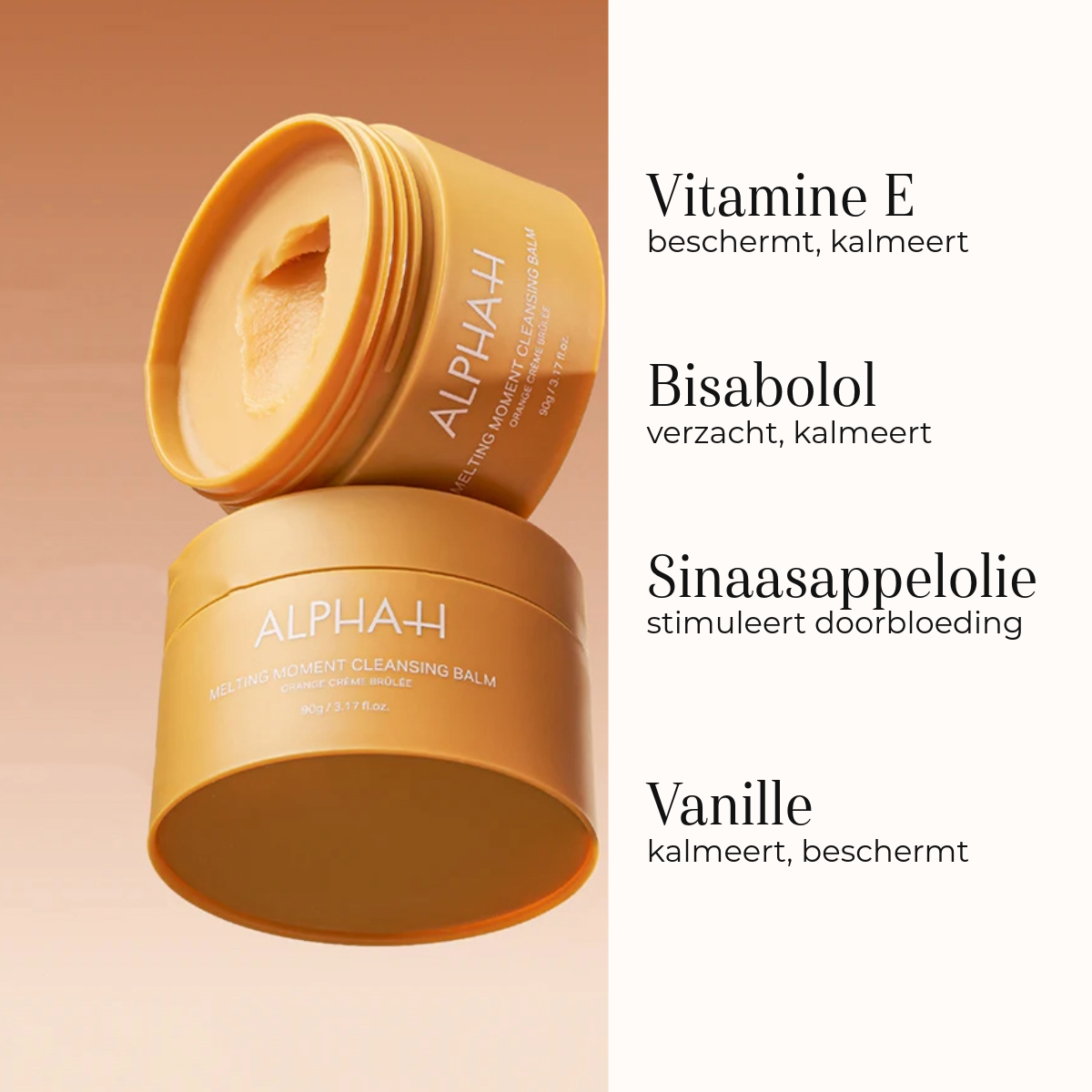 Melting Moment Cleansing Balm Orange Creme Brulee 90gr | Alpha-H