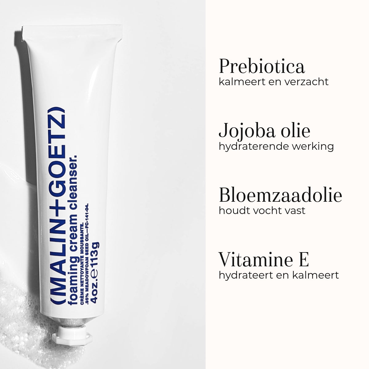 Foaming Cream Cleanser 113gr ingredienten 