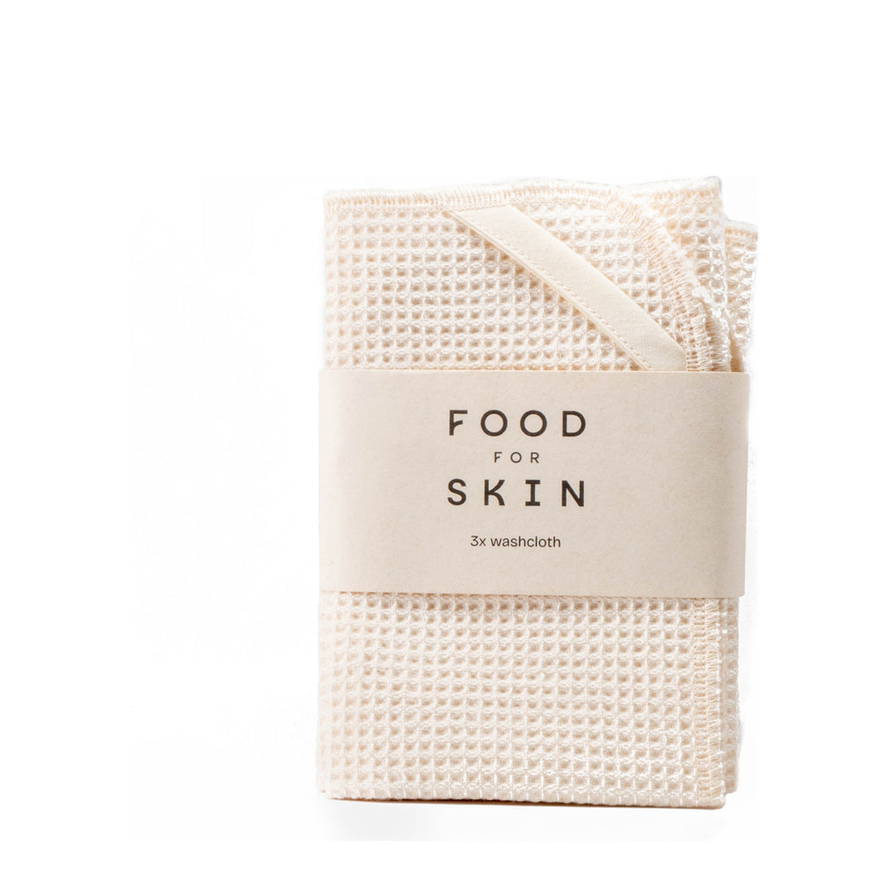 Food for Skin Herbruikbare Wasdoekjes 3 stuks