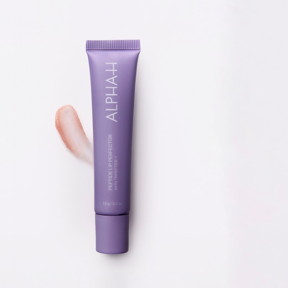 Alpha-H Peptide Lip Perfector 15ml tube met textuur