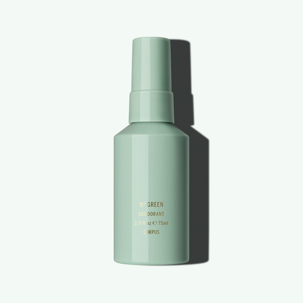 Corpus Naturals Deodorant Spray No. Green 75ml flacon op mintgroen