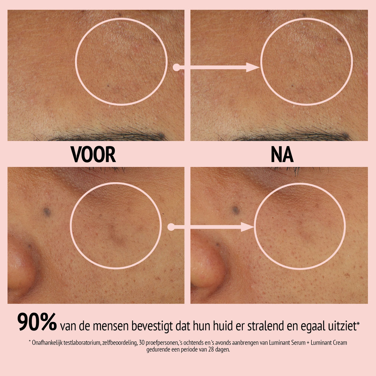 Comfort Zone Luminant Cream 60ml voor en na