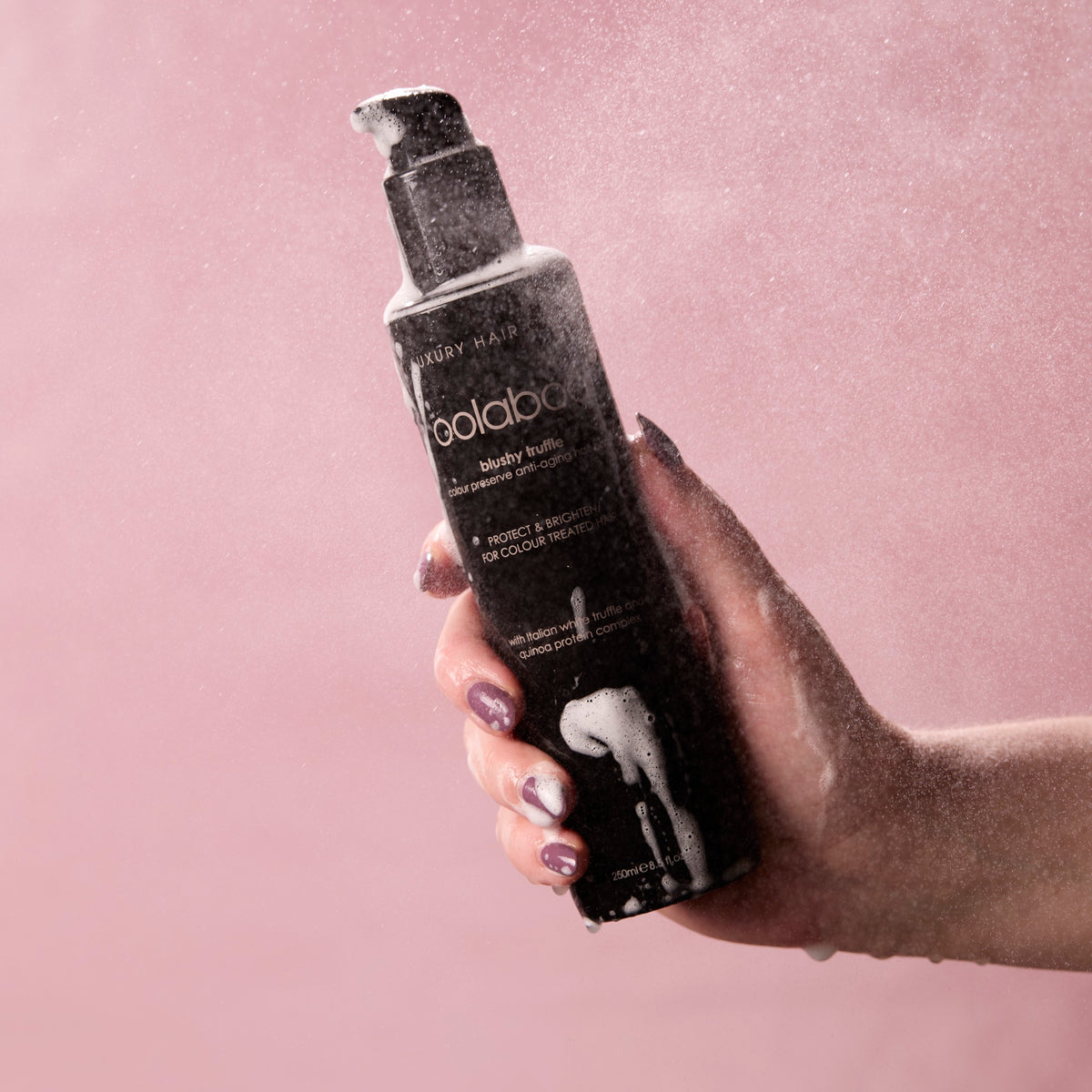 Oolaboo Blushy Truffle Shampoo in waternevel